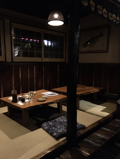 이자카야 좌식 테이블