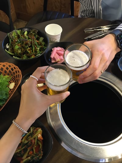 시원한 맥주 한 잔