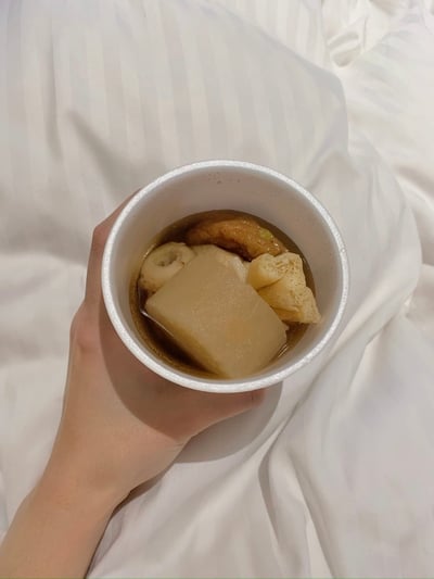 컵에 담긴 오뎅