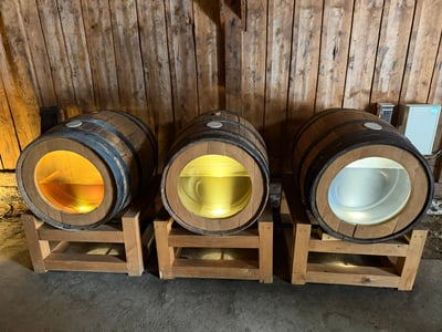 오크통 숙성 색상 변화