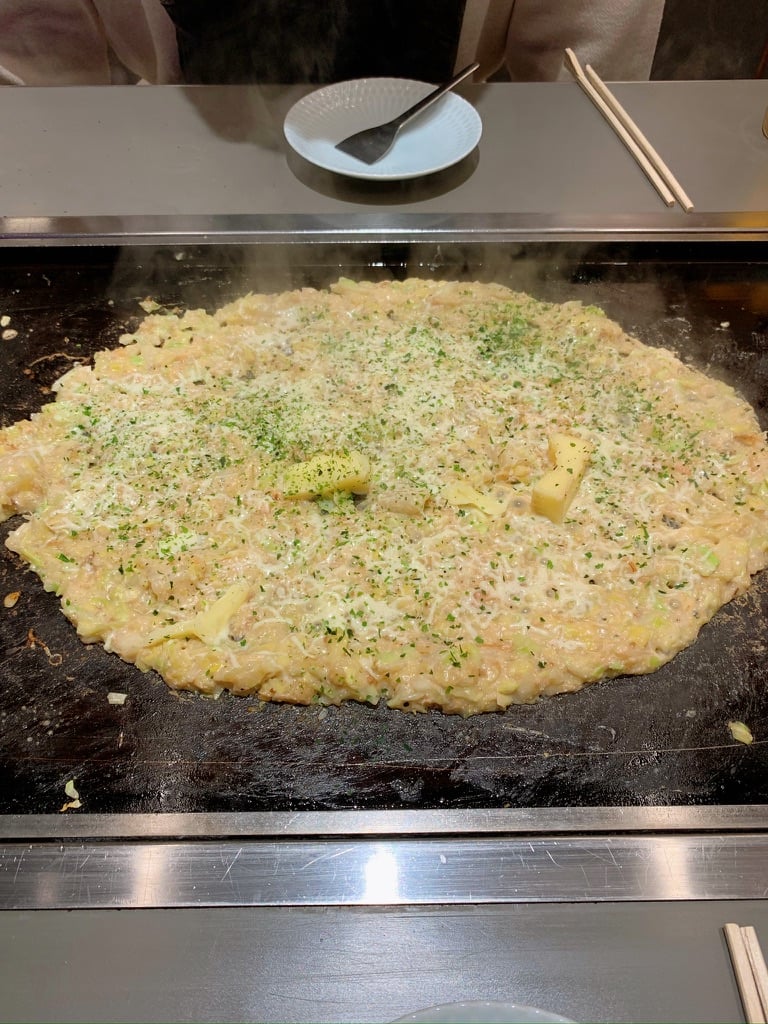 완성된 몬자야끼